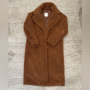 Abercrombie & Fitch Long Teddy Coat